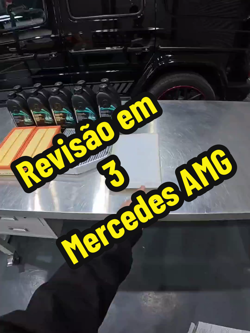 Manutenção do carro Mercedes AMG. #mercedes #mercedesamg #amg #carmaintenance 