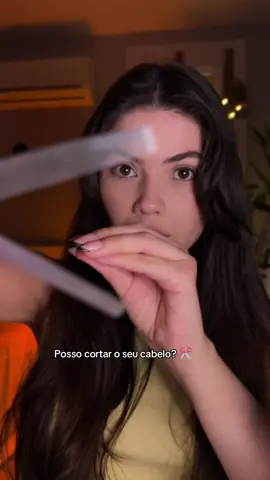 Posso cortar seu cabelo? ✂️#asmrhair #asmrhaircut #cortedecabelo #asmr 