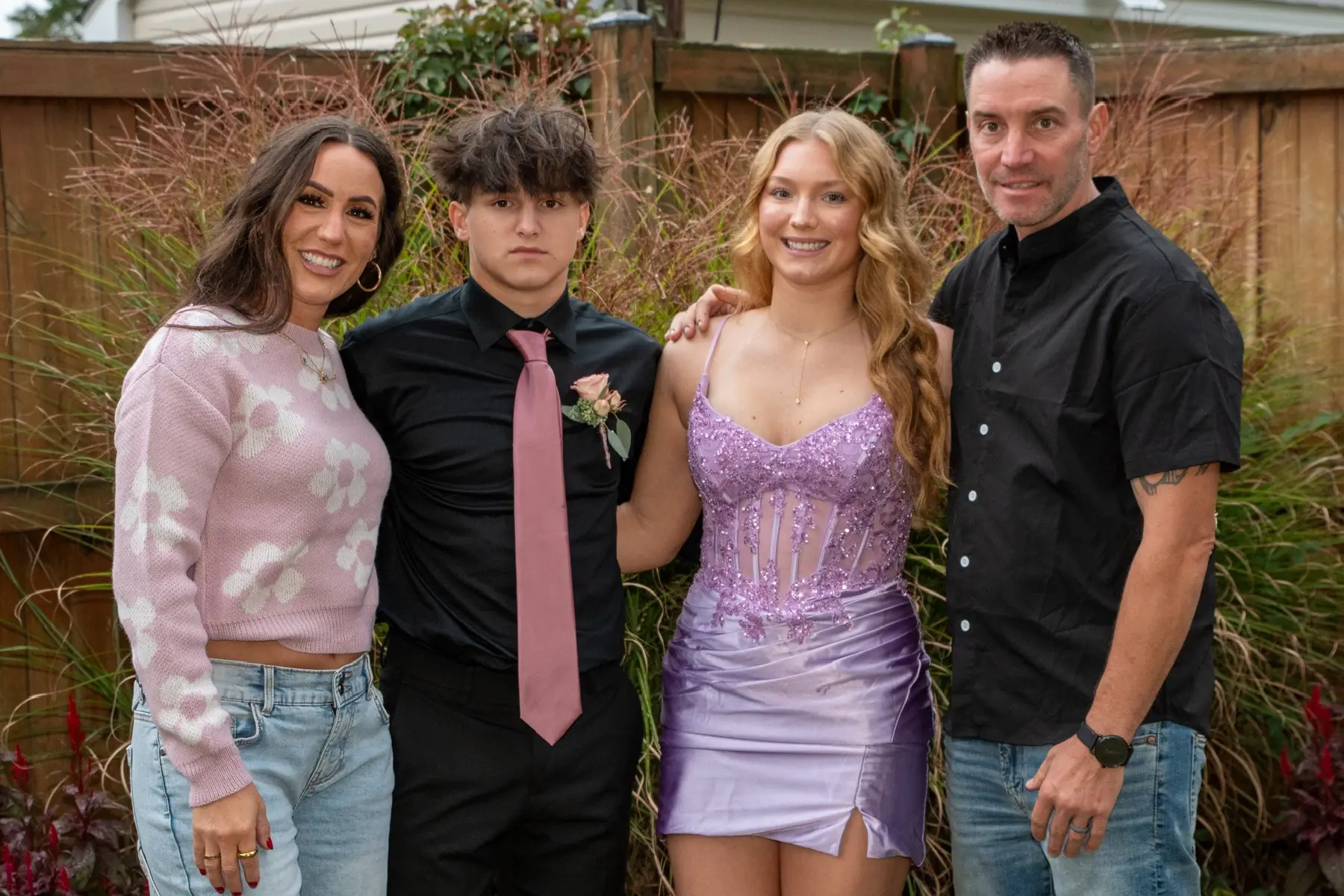 Both my babies ready for hoco. This is our sons first & our daughters last. 