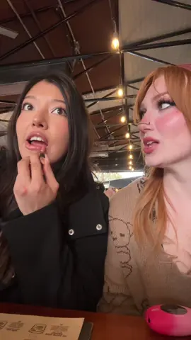 Anyone else want some lipgloss? @ig: OnlyLittleSofie #couplecomedy #funnyskits #relateable #Relationship 