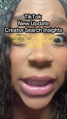 Tiktok new update on creator search insights #newupdate #creatorsearchinsights #trendingtopics #goviral #fyp 