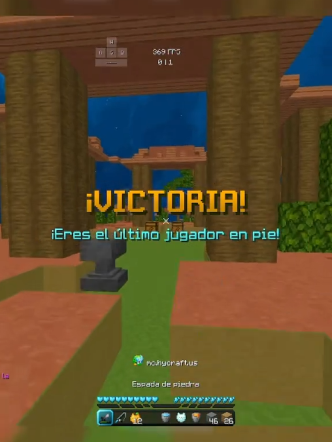 Una partida de skywarss:D #hycraft #aulaf75 #Minecraft #minecraftjava #skywarsminecraft #skywars #chile #keyboard #streamer #gamergirls #gg