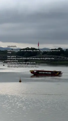 Anh sẽ chờ.. Anh không từ bỏ, anh vẫn thương, vẫn nhớ, vẫn mang trong mình sự cố chấp. Đơn giản là, chữ thương của anh dành cho em đã không còn là giới hạn nữa.. Anh chỉ mong đoạn đường sau này bão giông qua đi, em hãy nhìn về phía nơi đó, vẫn có một người luôn chờ em quay vê..#viral #tamtrang #xuhuongtiktokk #uoclenxuhuong #xu 