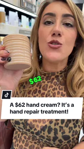 @Soft Services has a $62 Overnight Repair Treatment for hands, and TBH, it caught my eye enough in store to purchase it and evaluate. The truth is, it looks like a little art piece, which y'all know I love a luxurious pack. It also has Retinol inside and they market it as a repair treatment. So, will report back beauty queens 🫡 she's under active evaluations. Has anyone else gotten this one? Thoughts? #handcream #sephora #BeautyTok #handcare 