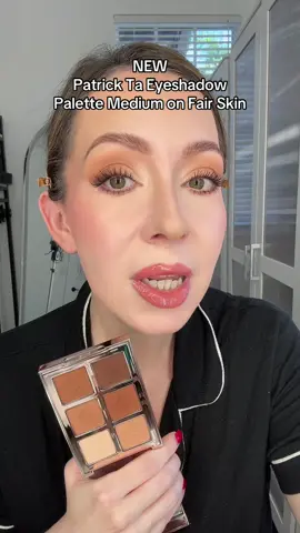 If you are fair skin like me and want to get @Patrick Ta Beauty new eyeshadow palettes in the palette medium, this is what it looks like on fair skin. I am obsessed!!! My new fav eyeshadow palette #patrickta #patricktabeauty #eyeshadowpalette #makeupreview #newmakeup 