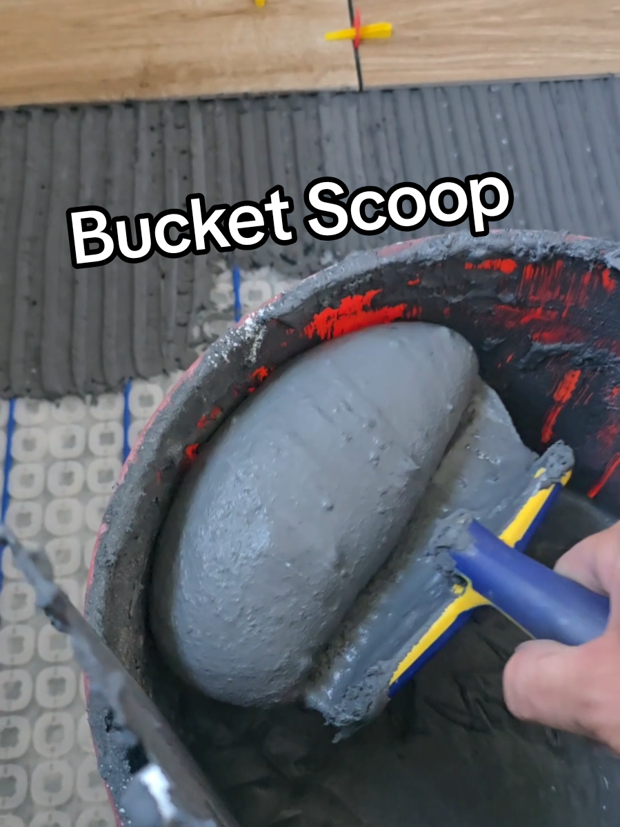 These bucket scoops are a great tool to have #qep #tiles #flooring @qeptools 