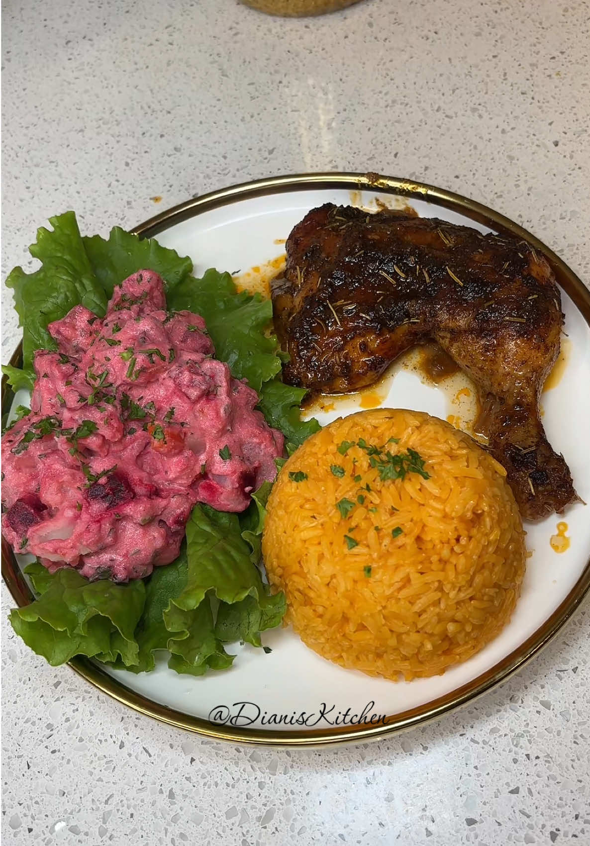 Pollo al horno ; Doradito, jugosito, y lleno de sabor!🤩• • • #fypシ゚viral #dianiskitchen #recetas #polloalhorno #foryoupage 