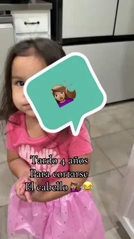 @Camilafoodie.7 Camila tiene algo q contarte 😂#parati #foryou #viral solo le tomo 4 años para cortarse el cabello 💇🏽‍♀️ 