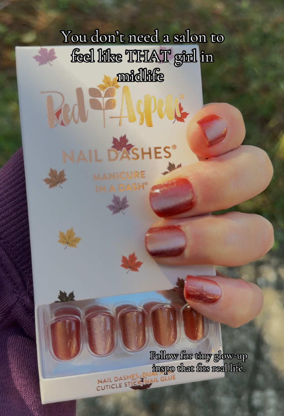 Nails done = energy reset ✨ I don’t need a fancy salon to feel put together — I just need to stop forgetting myself. #pressonnailsbusiness #pressonnails #RedAspenVibes #redaspenlove 