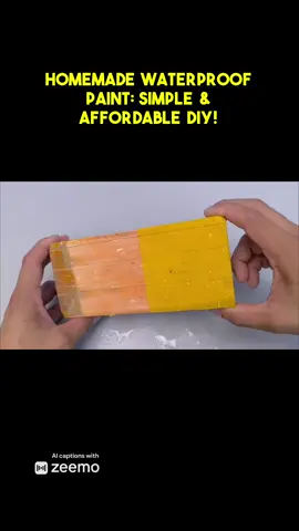 Discover the secret to creating your very own waterproof paint using just silicone, solvent, and pigment! This budget-friendly DIY solution is perfect for a variety of projects, allowing you to transform and reinvent your spaces effortlessly. Whether you're working on home decor, crafts, or outdoor projects, this innovative approach changes the game. Say goodbye to expensive store-bought options and hello to creativity at your fingertips! Embrace your inner DIY enthusiast and let us know how your projects turn out! #DIYHomeDecor #WaterproofPaint #CraftingIdeas #HomeImprovement #EcoFriendly