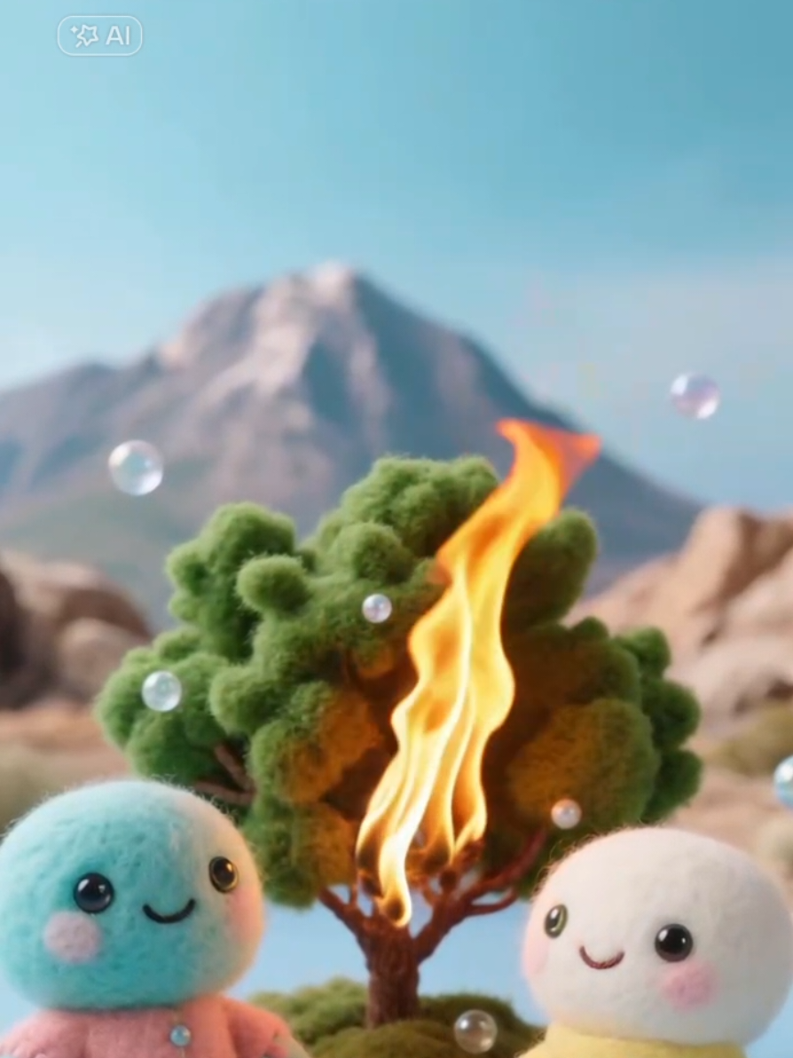 A Sarça Ardente #biblia #bibliainfantil #historiabiblica #criança #Deus 