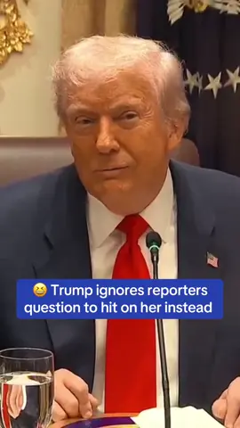 🔥 “I’ll let you talk bc you’re hot” Trump hits on reporter #trump #trumpsupporters #donaldtrump #fyp #foryou #foryoupage #foryourpage #fypシ #maga #trending #viral  #facts #news #breakingnews #breaking #liberal #democrat #conservative #republican Donald Trump MAGA