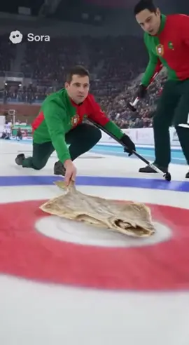 Une nouvelle journée olympique ! Aujourd’hui c’est Curling ! #olympics #ai #sport #humour 