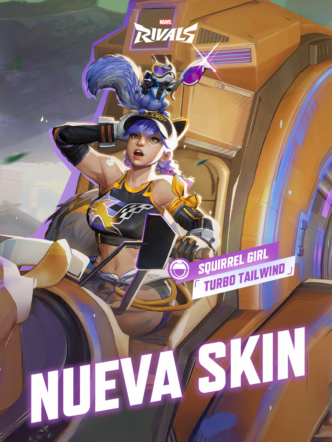 Nueva skin para CHICA ARDILLA🐿️ - TURBO TAILWIND en MARVEL RIVALS🐿️🐿️ #MarvelRivals #HeartoftheDragon #NewSkin #ChicaArdilla #MarvelGames