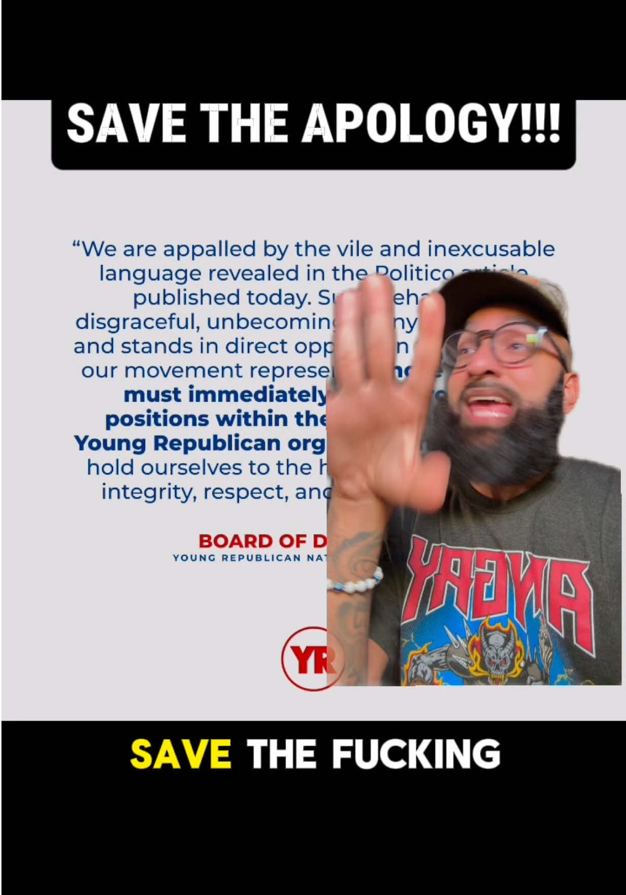 The Young Republicans had their messages leaked…AND NOW THEY WANT TO APOLOGIZE???#YoungRepublicans 