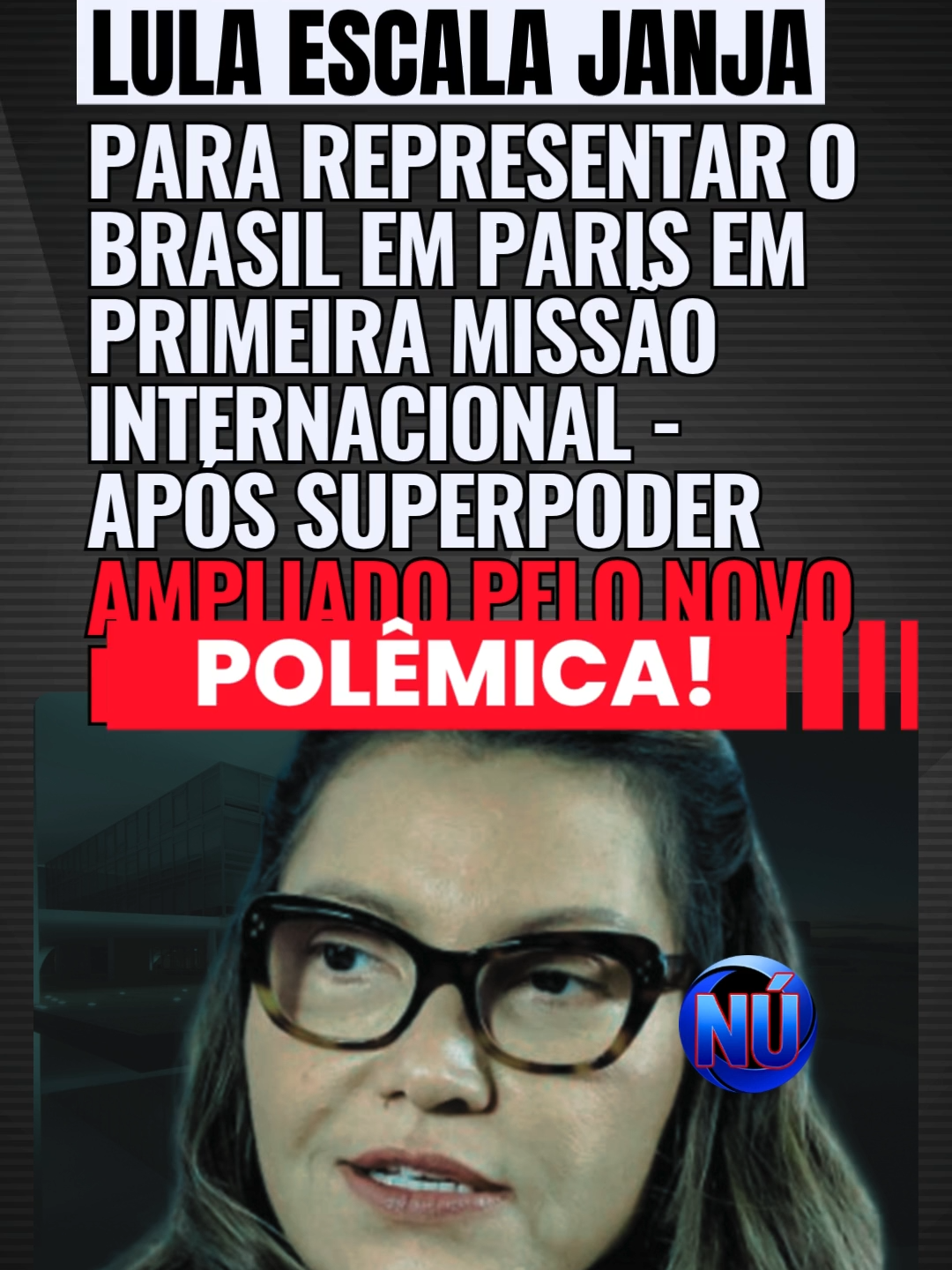 🚨 URGENTE! 💥 Governo Lula escala Janja para representar o Brasil em Paris em meio à polêmica sobre seus “superpoderes” no Palácio do Planalto! O governo Lula oficializou a primeira missão internacional da primeira-dama, **Janja Lula da Silva**, após o decreto que ampliou seu acesso ao Gabinete da Presidência! Janja foi designada pelo Itamaraty para representar o Brasil em Paris, na França, onde participará de um seminário sobre **transição energética e educação ambiental**. A viagem está programada para 19 a 21 de outubro. **A OFICIALIZAÇÃO E A POLÊMICA:** Janja foi nomeada **“Enviada Especial para Mulheres na COP30”** e participará da conferência de abertura na Universidade Sorbonne. A autorização para a viagem foi assinada pelo vice-presidente **Geraldo Alckmin** e não terá ônus para os cofres públicos. No entanto, o decreto de Lula, que permite que ela conte com funcionários, cargos comissionados e orçamento próprio para desenvolver projetos e representações oficiais, tem sido alvo de críticas da oposição, que protocolou projetos para derrubar as alterações. #NUTICIEI