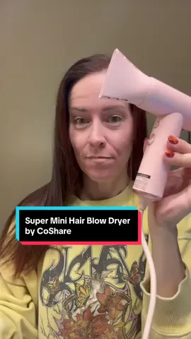 Replying to @Deb the mini travel blow dryer for your hair, by CoShare. This little blow dryer packs 110,000 RPMs, it’s stellar quality, comes with a travel back, concentrator and weighs all of .44lbs  #miniblowdryer #travelhairdryer  #falldealsforyou   #spotlightfinds  #tiktokshopcreatorpicks 