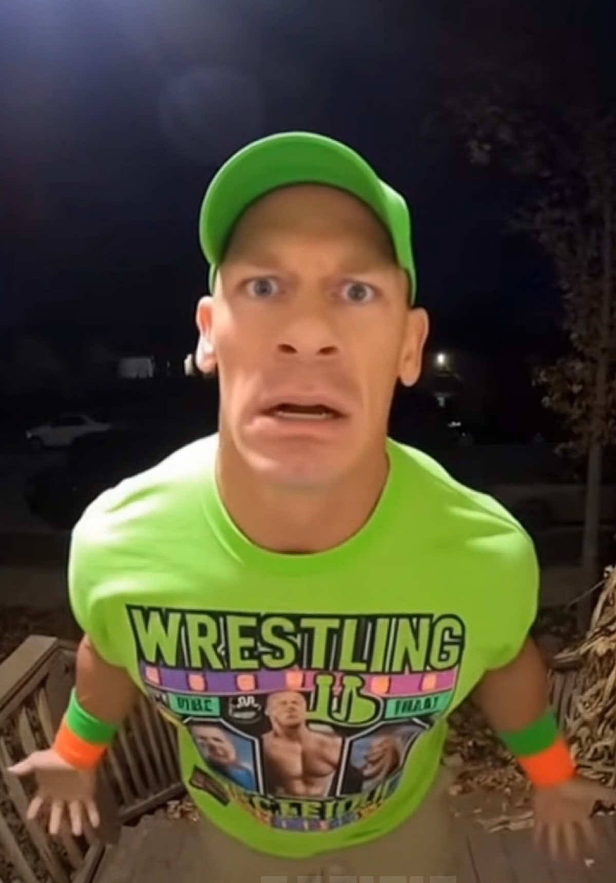John Cena goes reverse trick-or-treating #WWE #wwetiktok #johncena #halloween #sora 