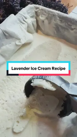 Here’s an easy, delicious, no churn lavender ice cream recipe 💕
