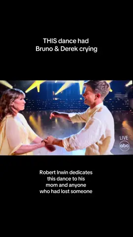 Robert Irwin danced to “You’ll Be in My Heart by Phil Collins. The performance was dedicated to his mom, Terri Irwin.   • • • #robertirwin #dwts #robertirwindwts #dedicationnightdwts #dancingwiththestars 