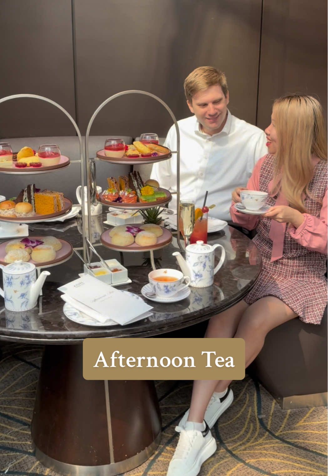 Stunning afternoon tea in Toronto . We tried the afternoon tea experience at InterContinental Toronto hotel for the first time and we’re totally blown away by the experience! . Not only are the sweet and savory bites super delicious, the tea set also comes with a glass of bubbly for only $65 . Everything is made in house fresh each day and it’s absolutely worth trying 🥰🥂