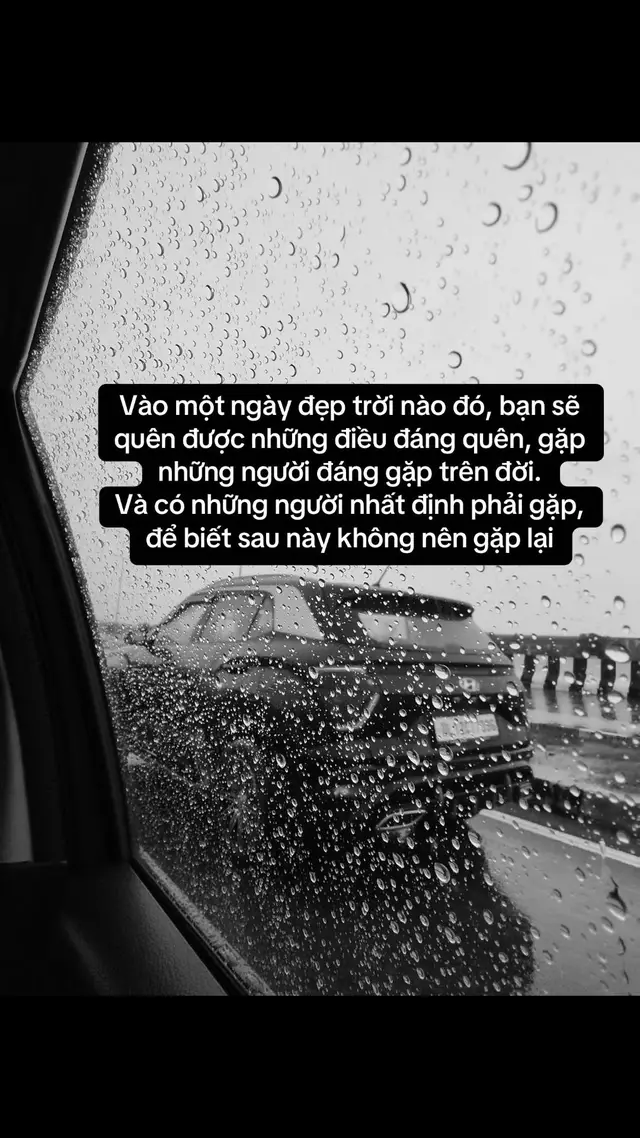 Vào một ngày đẹp trời nào đó, bạn sẽ quên được những điều đáng quên, gặp những người đáng gặp trên đời. Và có những người nhất định phải gặp, để biết sau này không nên gặp lại…! #tamtrang #xuhuong 