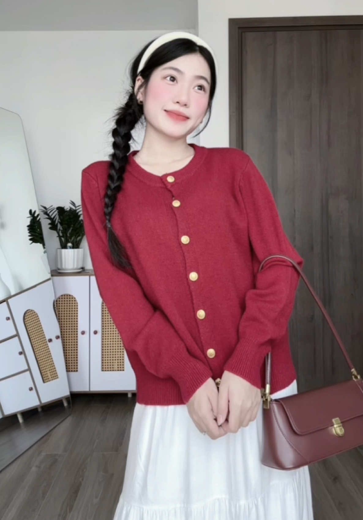 Len lủng gì chưa ngừi đẹp uiiiii, áo chất len thỏ mềm, màu trending lém lun ấy #aolennu #aolennuxinh #aolenthudong #outfitideas #homnaymacgi 