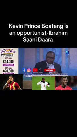 Eddie Nketiah and Hudson-Odoi shouldn’t be called to the Blackstars. Kevin Prince Boateng is an opportunist-Ibrahim Saani Daara