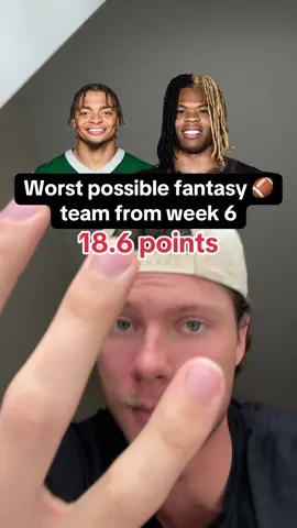 The worst possible fantasy football team from week 6 ❌🏈 #fantasyfootball #nflfantasyfootball #nflfantasy 