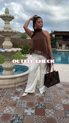 Brown & white #OOTD #outfitcheck 