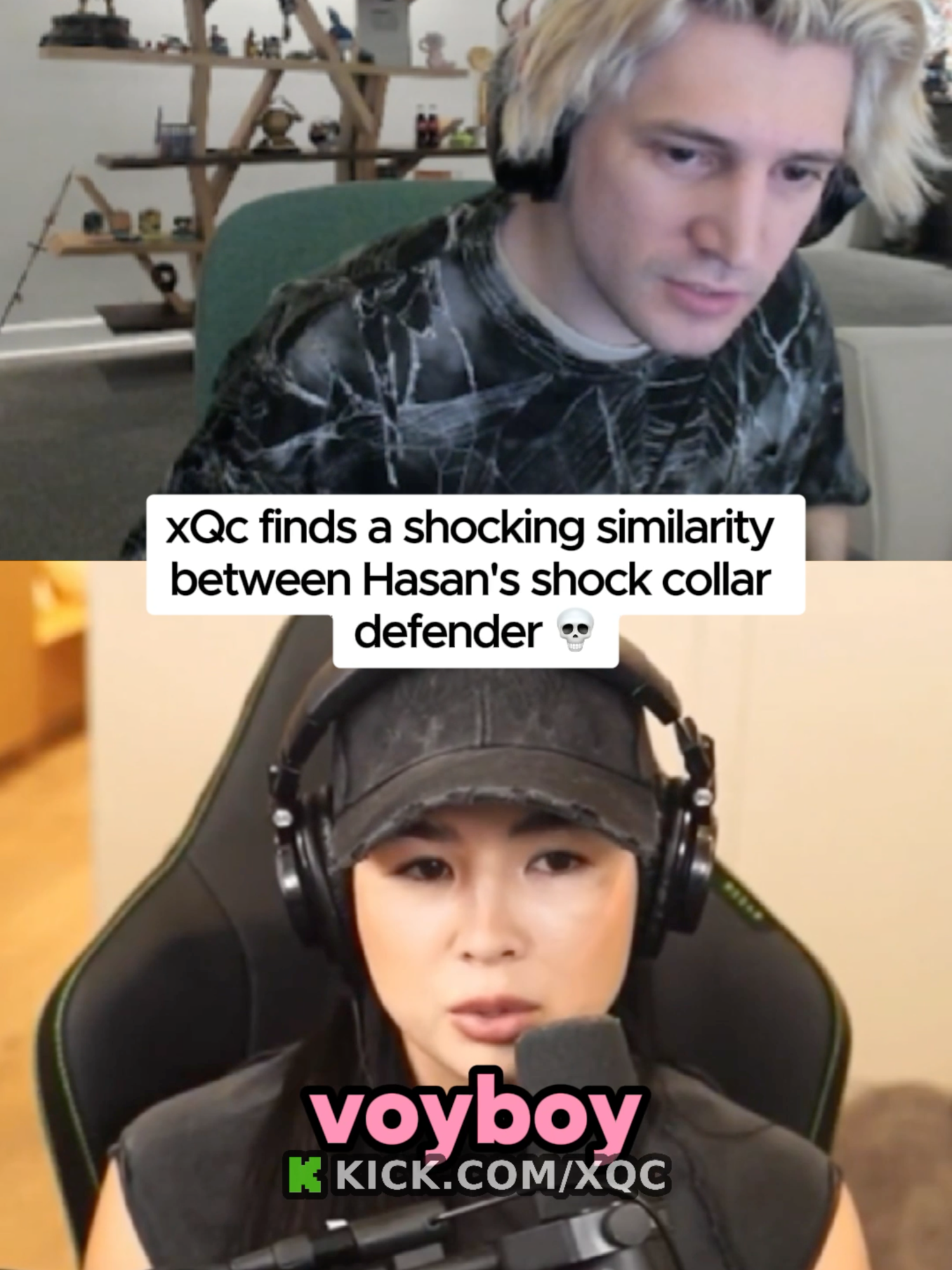 xQc finds a shocking similarity with a Hasan defender 💀 #xqc #hasanpiker
