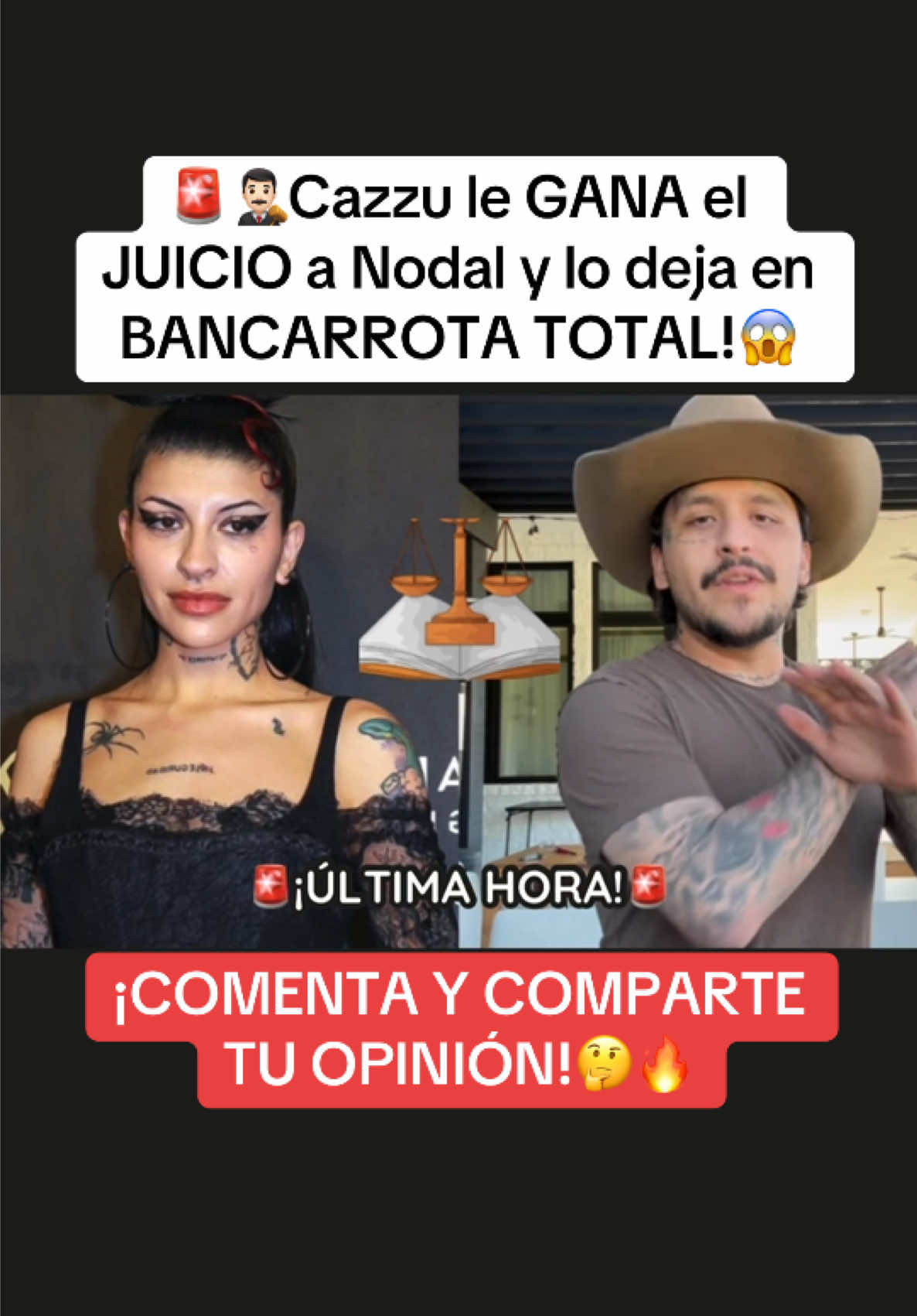 🚨👨🏻‍⚖️Cazzu le GANA el JUICIO a Nodal y lo deja en BANCARROTA TOTAL!😱 #cazzu #christiannodal #viralvideo 