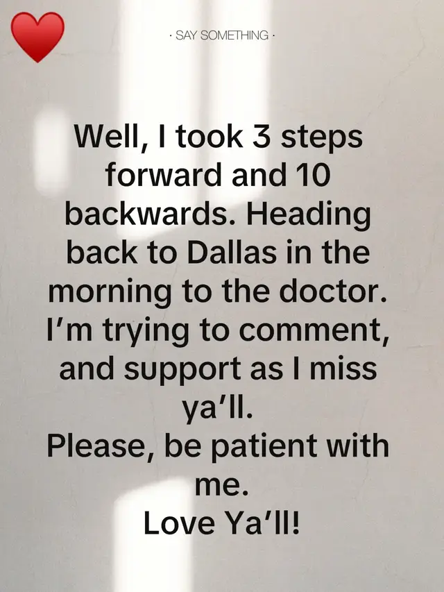 Miss Ya’ll! Much love!?