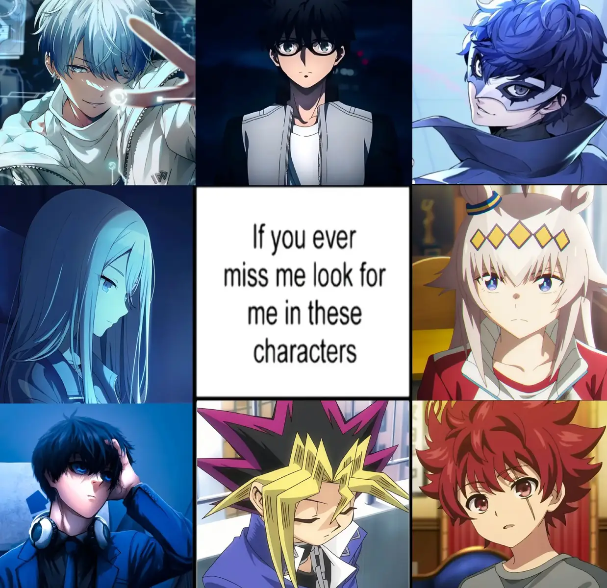 subtile reference in the caption  #tsukihime #persona #yugioh #umamusume #pjsk 