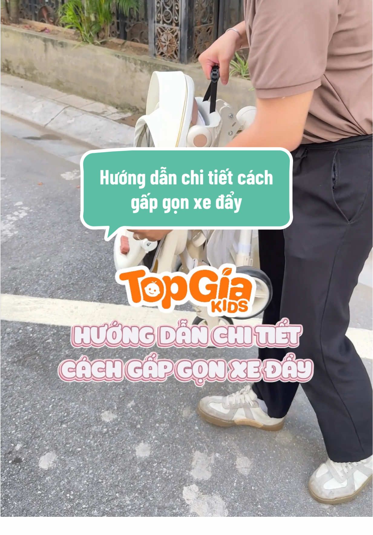 Hướng dẫn chi tiết cách gấp gọn xe đầy đơn giản ba mẹ nào cũng có thể làm được #mebim #beyeu #xedaychobe #xedaygapgon #kids 