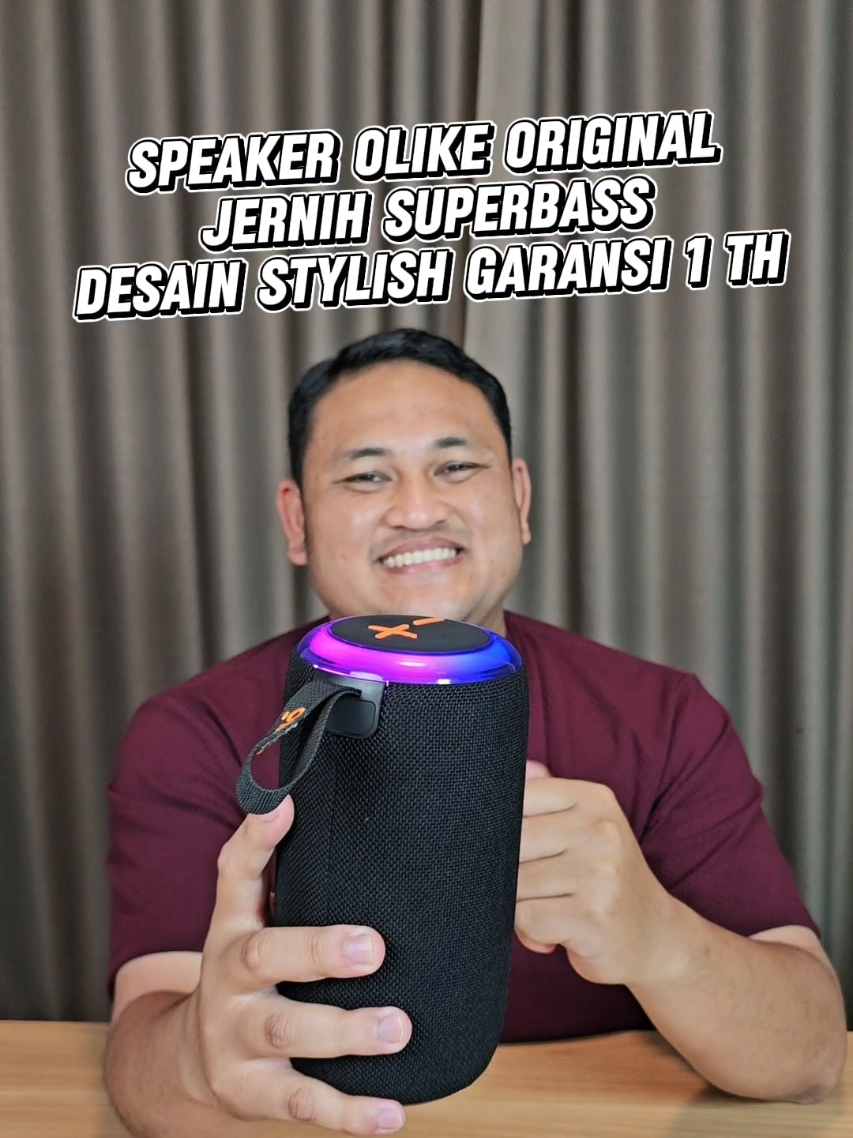 Membalas @safarifirdaus makasih ya kak testimoninya, rekomendasi speaker dari OLIKE SF11 yang sudah bergaransi 1 tahun dan punya suara superbass yang besar dan kencang tetapi tetap halus😁 #speaker #speakerbluetooth #speakerviral #olike #speakerrgb 