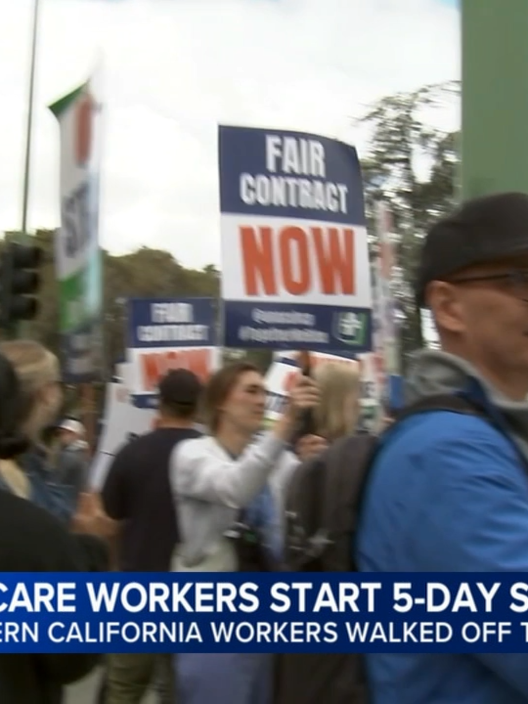 More than 40,000 unionized Kaiser Permanente workers in four states walked off their jobs Tuesday, beginning a five-day strike. In Northern California, nearly 3,000 workers are striking. #kaiser #healthcare #health #nurse #strike #california #abc7news