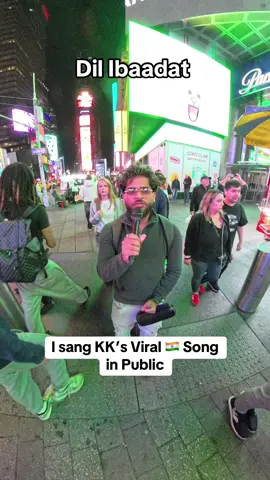I sang a KK song in Public 🇮🇳😭 #brown #kk #bollywood #india