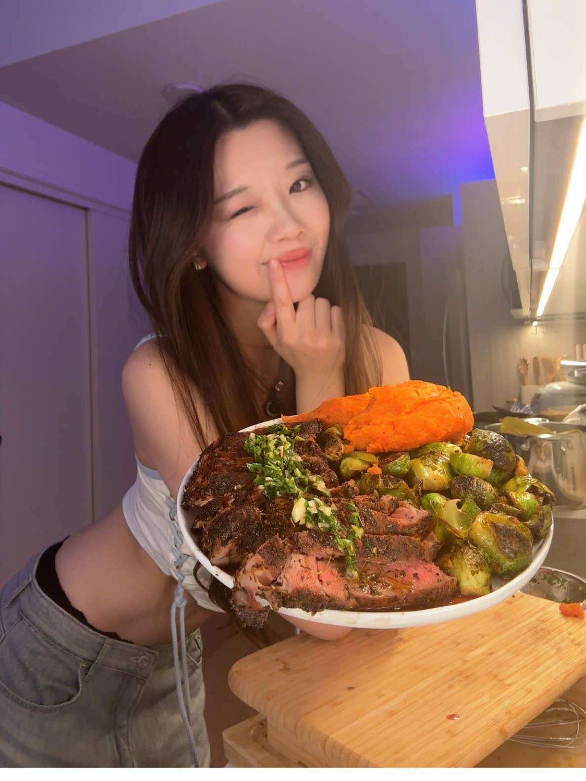sorry for the jumpscare lol #steak recipe on IG