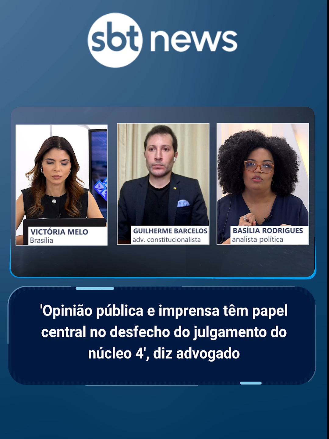 A Primeira Turma do Supremo Tribunal Federal (STF) iniciou nesta terça (14) o julgamento do núcleo 4 da tentativa de golpe de Estado. Segundo a Procuradoria-Geral da República (PGR), o núcleo 4, formado por sete réus, foi responsável por ações estratégicas de disseminação de desinformação com o objetivo de gerar instabilidade social e desconfiança nas instituições democráticas. Na avaliação do advogado constitucionalista, Guilherme Barcelos, apesar de não incluir figuras centrais do inquérito, o julgamento seguirá tendo relevância junto à opinião pública. 