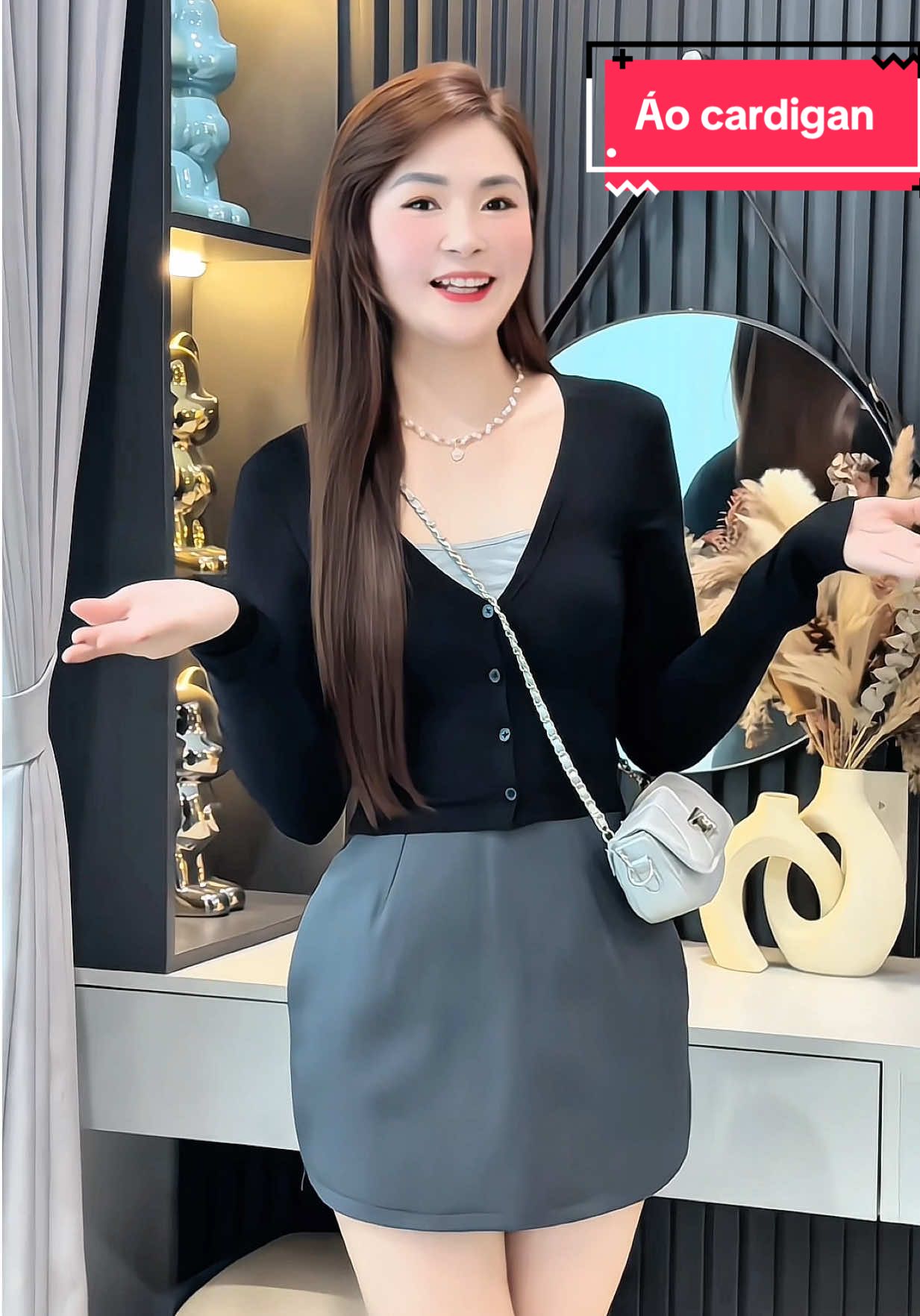 Áo cardigan xinh dễ mặc, dễ mjx đồ❤️ #aocardigan #aocardigannu #aothoitrang #xuhuong #Dungonha 