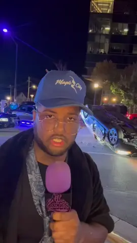 Hood Anchor Ye reporting live on Peachtree and Collier where a car took Clayco and GSP on a high speed chase ended up flipping the car and getting caught whoopty doo