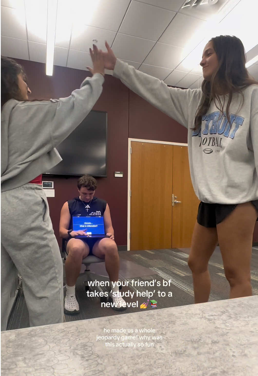 not all hero’s wear capes but this one brings us food & makes us jeopardy games hahaha thank you @contentbyclayton 🤩🤝 @lilywatkins #nursingstudent #nursingschool #studywithme #nursing #fyp 