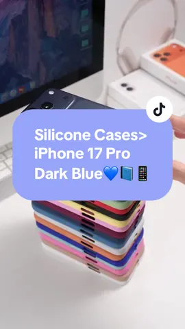 Siliconecaseaholic>> cases for iPhone 17 Pro dark blue!! 💙📘📱 #ornarto #iphone17promax #iphone17pro #phonecase #appleiphone 