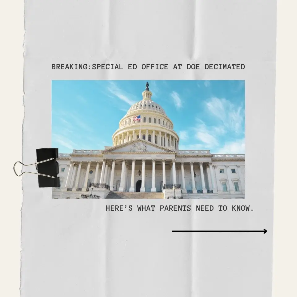 OSEP & OSERS - the offices that enforce IDEA - were gutted. Here’s what that means for your child’s IEP.  #IEP #IEPAdvocate #TheAdvocateAcademy 