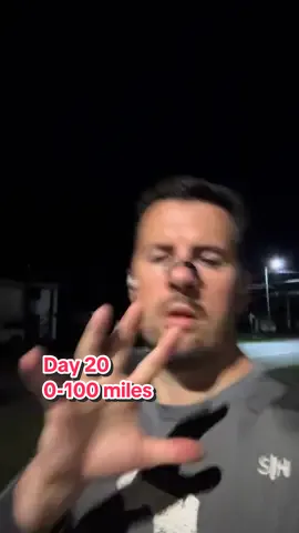 Day 20 0-100miles. 6 miles. No motivation. Hit a mental wall. Just keep waking up. Let’s go! #wakeup #run #work 