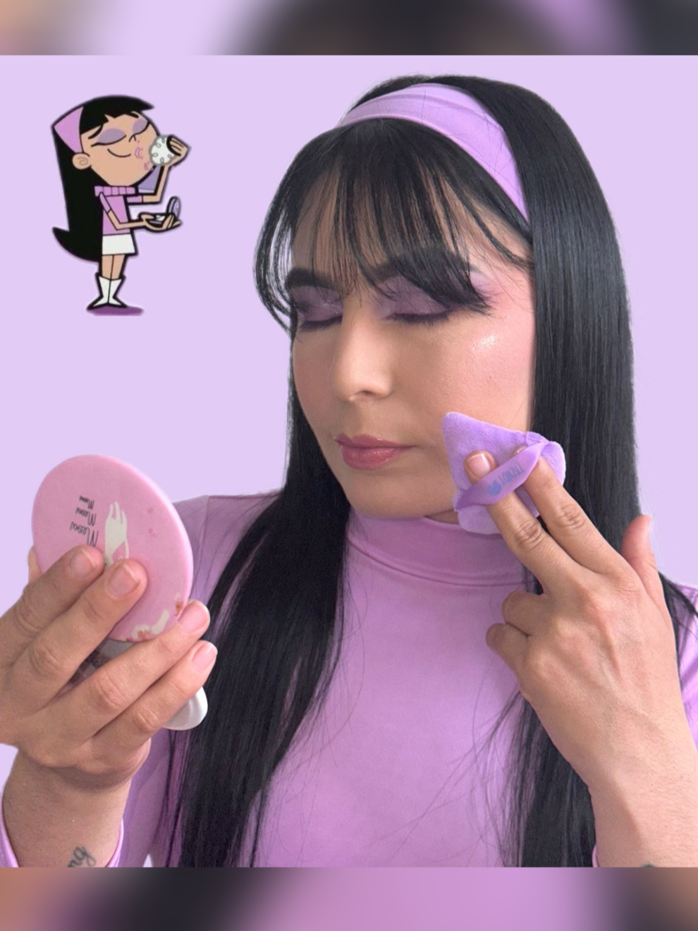 trixie 💜halloween 🎃 👅#purple #makeup #viraltiktok #trixie 