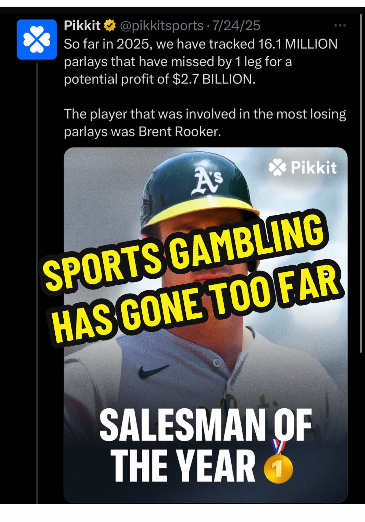 I hope a lot of people, especially young people start looking into the dangers of sports betting.  #sportsgambling #MLB #baseball #sports  