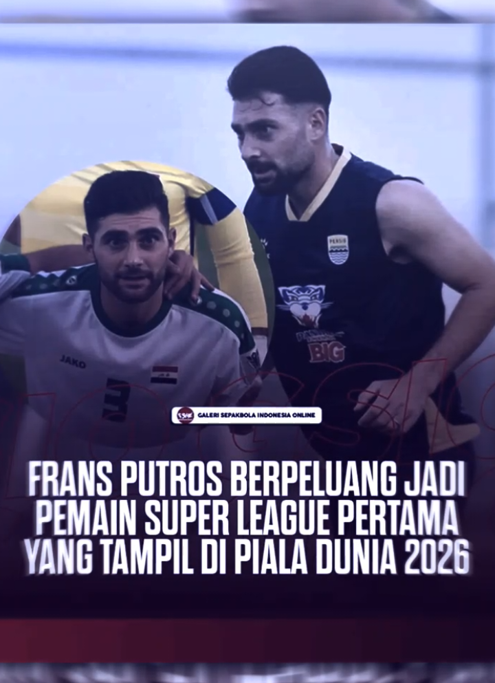dini hari Irak & arab sauda akan melakoni laga penentuan kelolosan langsung ke piala dunia 2026. bek Persib Bandung asal Irak frans putros, berkesempatan menjadi pemain aktif pertama Liga Indonesia yang tampil di piala dunia. #persib #timnasiraq #fransputros  #abcxyz #fyp 