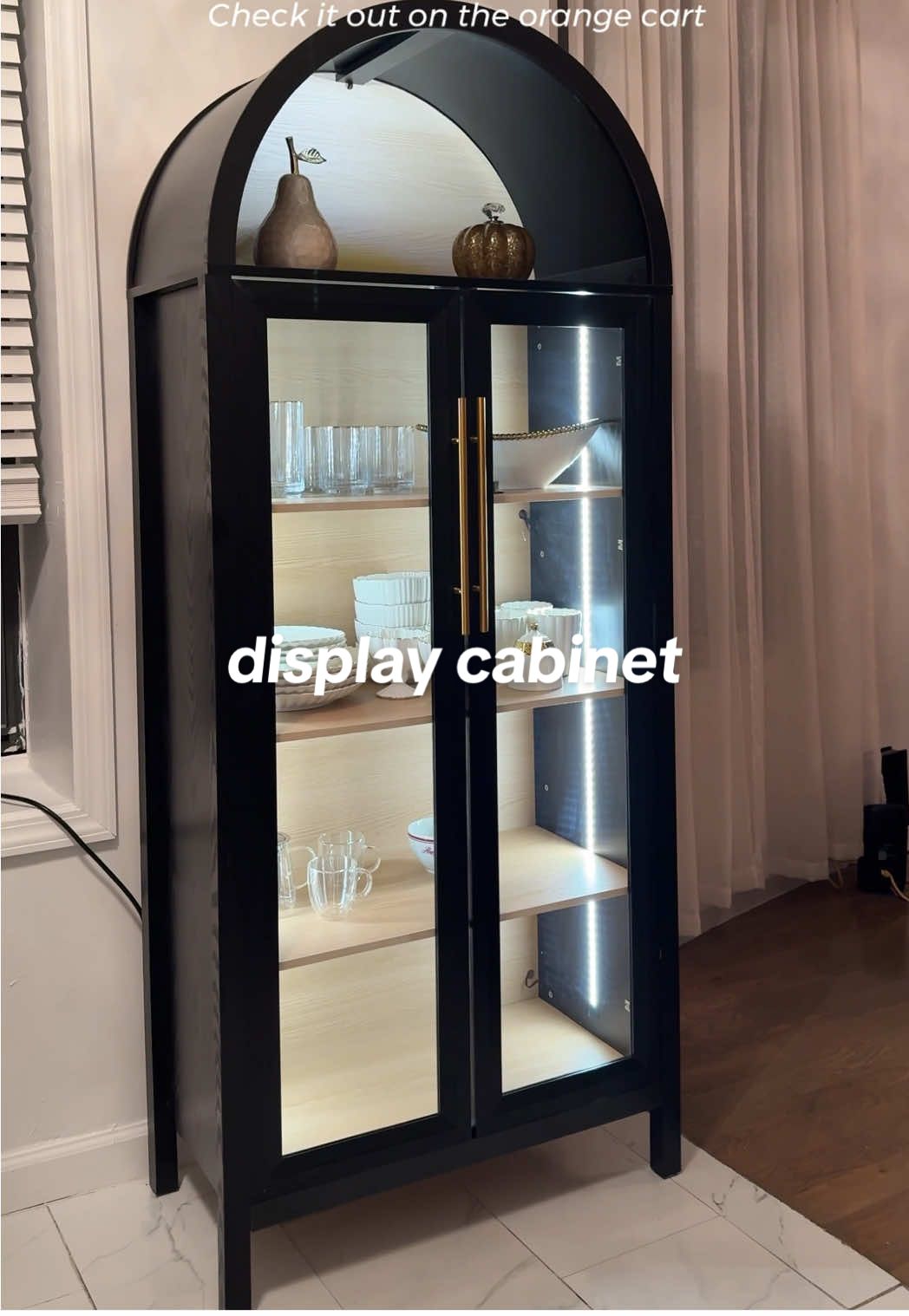 i can’t wait to keep decorating it 😍💖 #homedecor #homemakeover #displaycabinet #aestheticdecor 